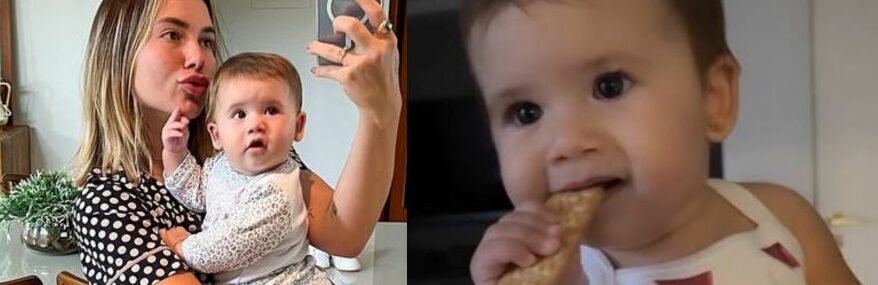 Maria Alice, filha de Virgínia Fonseca e Zé Felipe, apareceu comendo um biscoito de maisena na internet e a polêmica começou